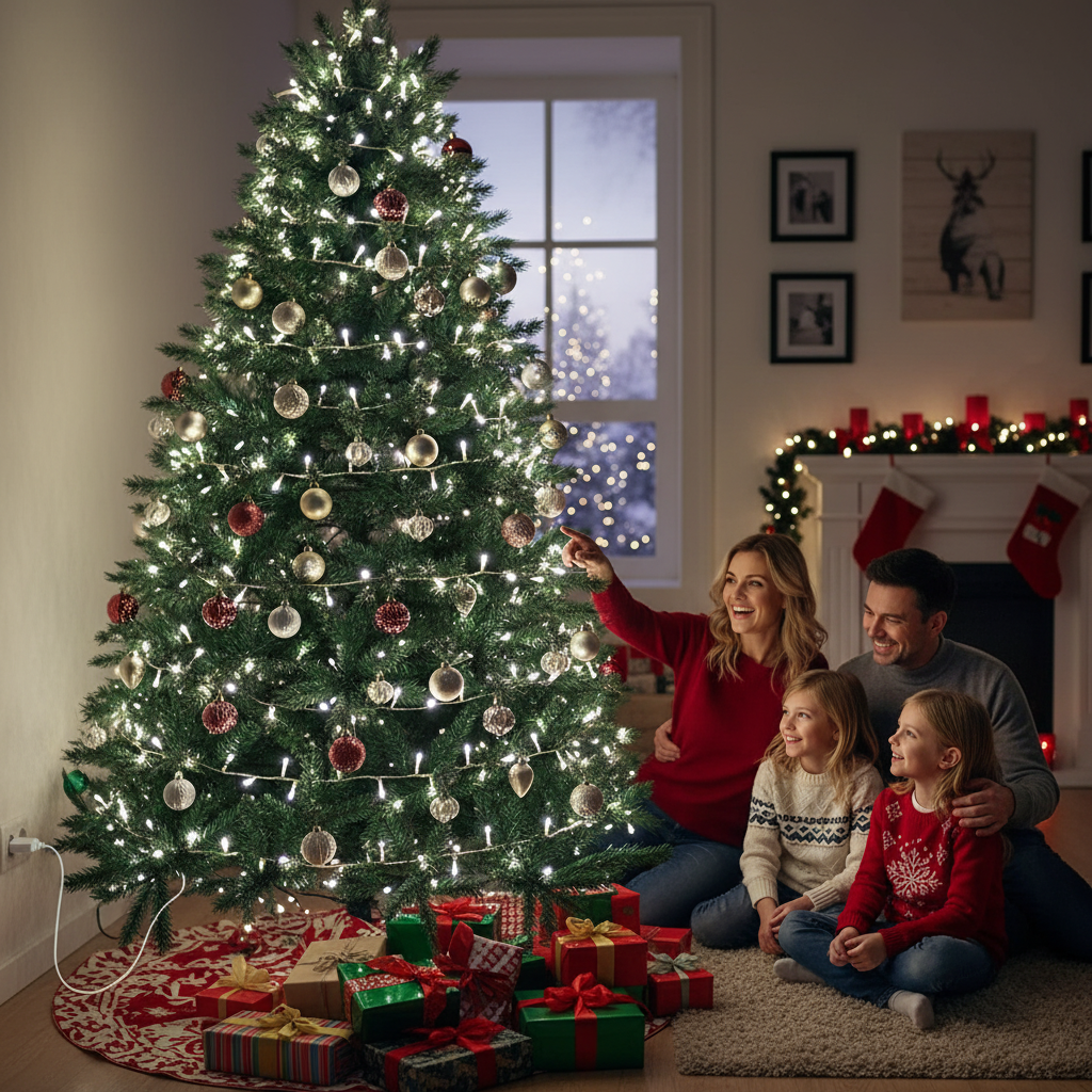 Luces Navidad Energía Solar Prem 100Led