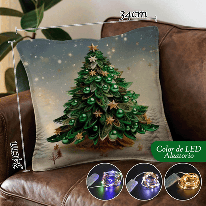 Set Fundas Navideñas x4 Con Luces SFN01