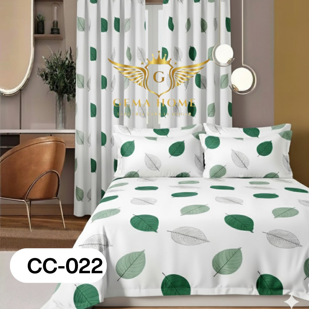 Combos de sabanas con cortina