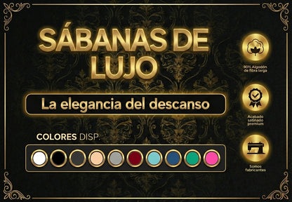 Premium Sábanas Unicolor 120 hilos