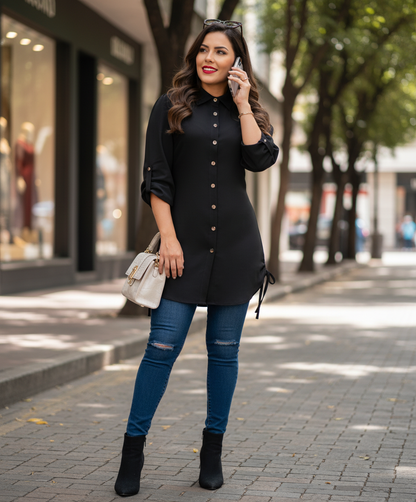 Blusón camisero vestido  ANA